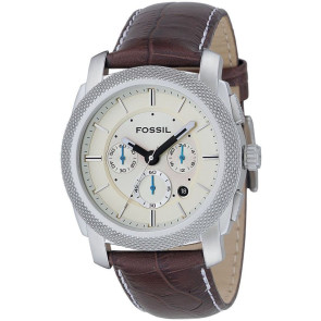 Watch strap Fossil FS4437 Leather Brown 24mm